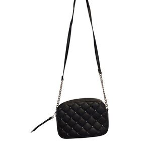 Rebecca Minkoff Black Quilted Diamond Studded Crossbody